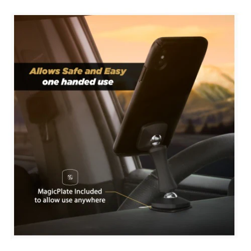 Scosche MagicMount Elite Double Pivot Magnet to Adhesive Mount Silver - Image 4