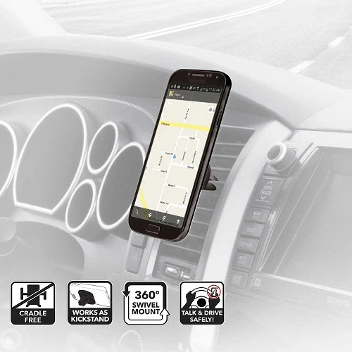 Scosche Magic Mount Magnetic Vent Mount for Mobile Devices - Black - Image 4