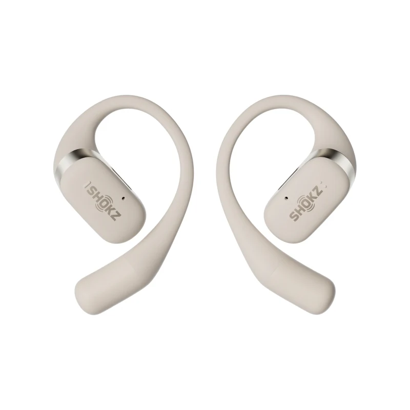 SHOKZ OpenFit Open Ear DirectPitch Bluetooth Earbuds - Beige - Image 2