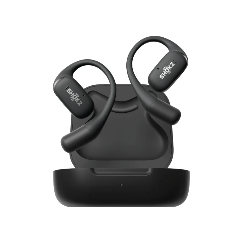 SHOKZ OpenFit Open Ear DirectPitch Bluetooth Earbuds - Black - Image 6