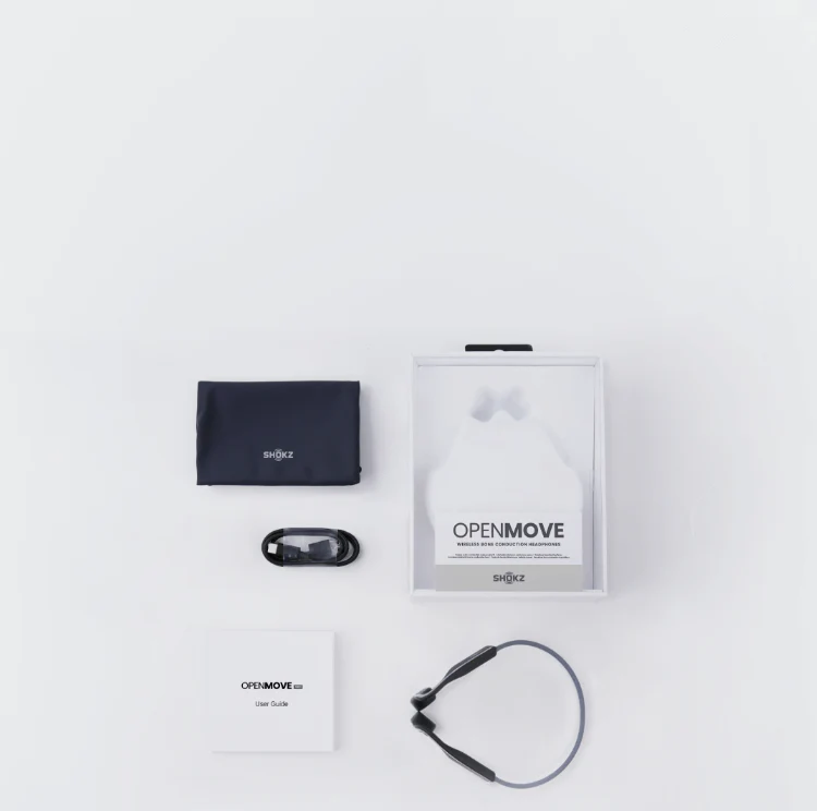 SHOKZ OpenMove Bone Conduction Sports Bluetooth Headphones - Blue - Image 7