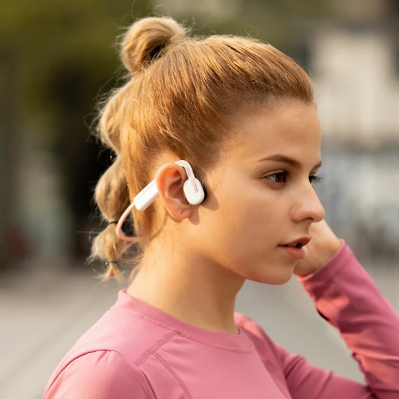 SHOKZ OpenMove Bone Conduction Sports Bluetooth Headphones - Pink - Image 11
