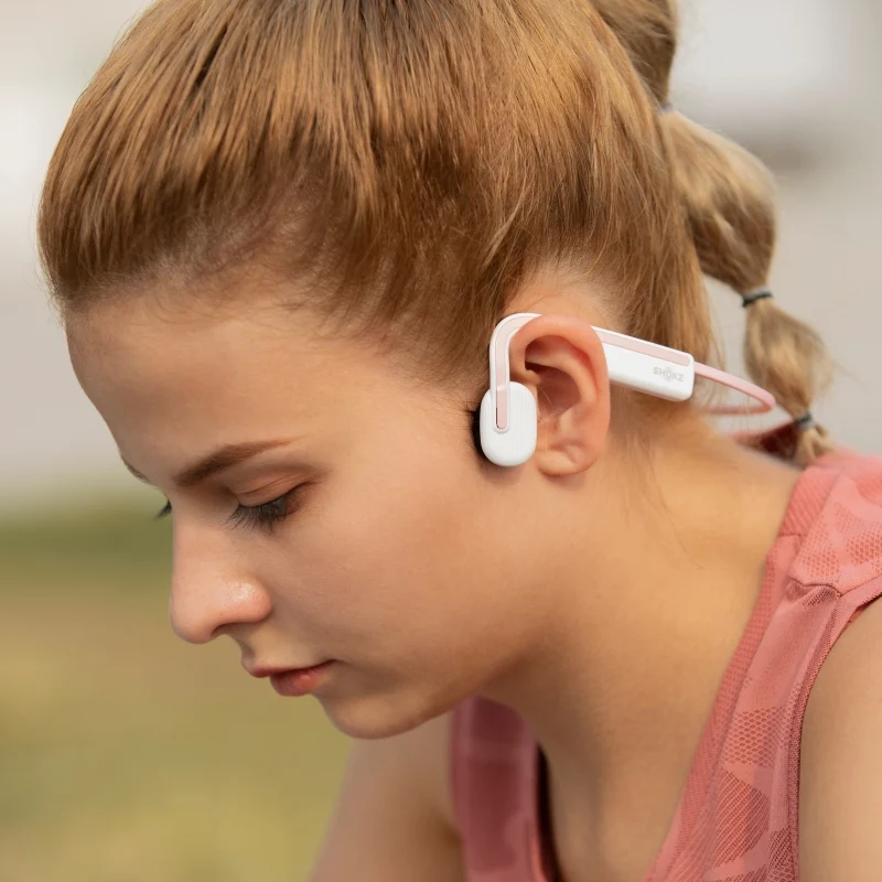 SHOKZ OpenMove Bone Conduction Sports Bluetooth Headphones - Pink - Image 9