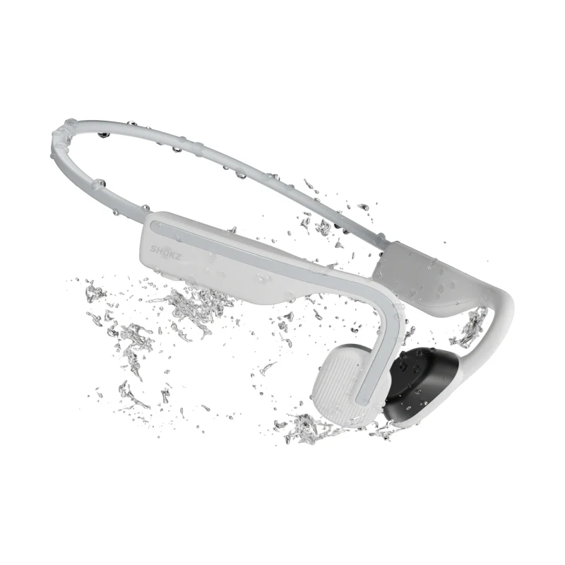 SHOKZ OpenMove Bone Conduction Sports Bluetooth Headphones - White - Image 6