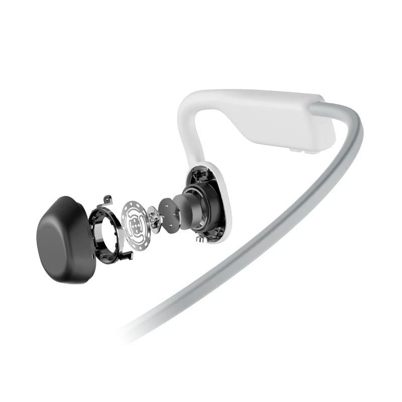 SHOKZ OpenMove Bone Conduction Sports Bluetooth Headphones - White - Image 7