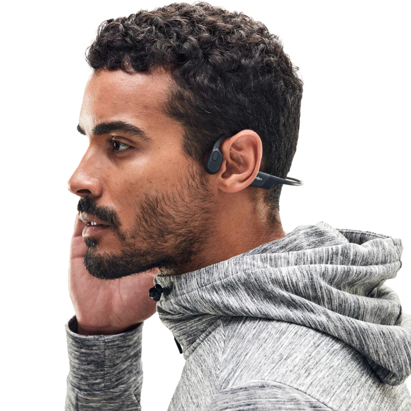 SHOKZ OpenRun Bone Conduction Sports Bluetooth Headphones - Black - Image 6