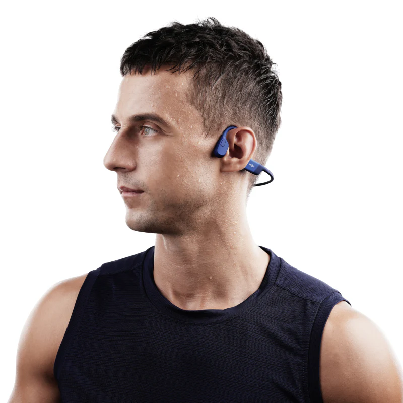 SHOKZ OpenRun Bone Conduction Sports Bluetooth Headphones - Blue - Image 6