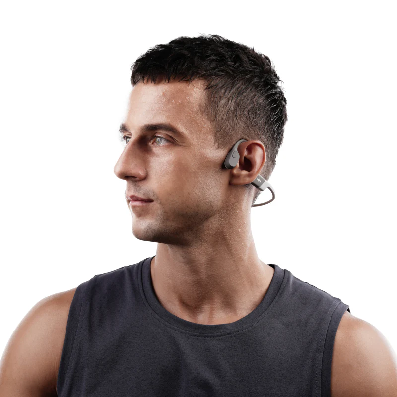 SHOKZ OpenRun Bone Conduction Sports Bluetooth Headphones - Grey - Image 6