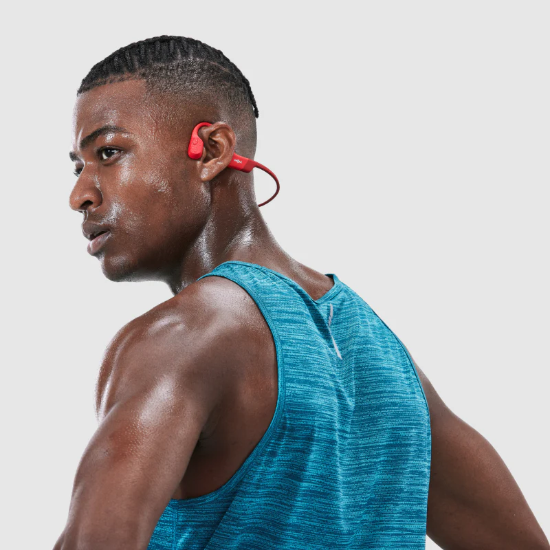 SHOKZ OpenRun Bone Conduction Sports Bluetooth Headphones - Red - Image 7