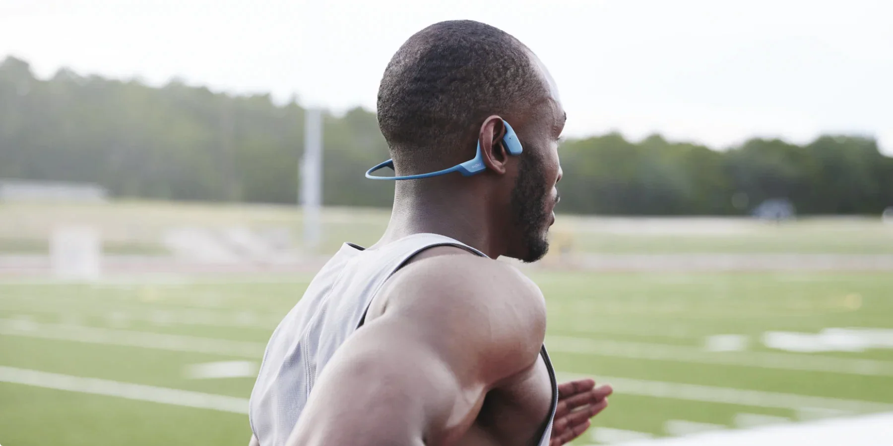 SHOKZ OpenRun Pro Bone Conduction Sports Bluetooth Headphones - Blue - Image 8