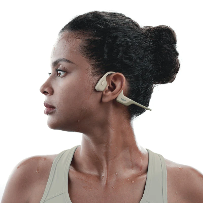 SHOKZ OpenRun Pro MINI Bone Conduction Sports Bluetooth Headphones - Beige - Image 6