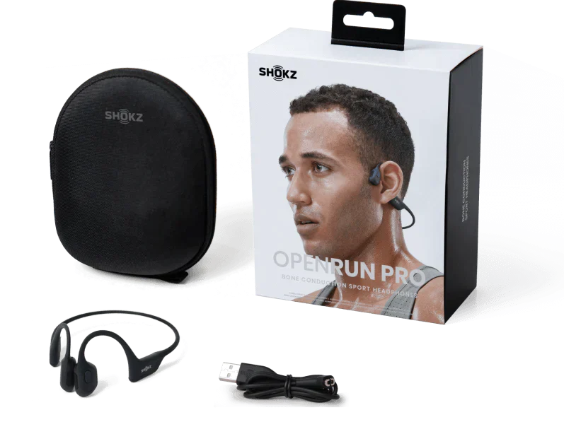 SHOKZ OpenRun Pro MINI Bone Conduction Sports Bluetooth Headphones - Black - Image 5