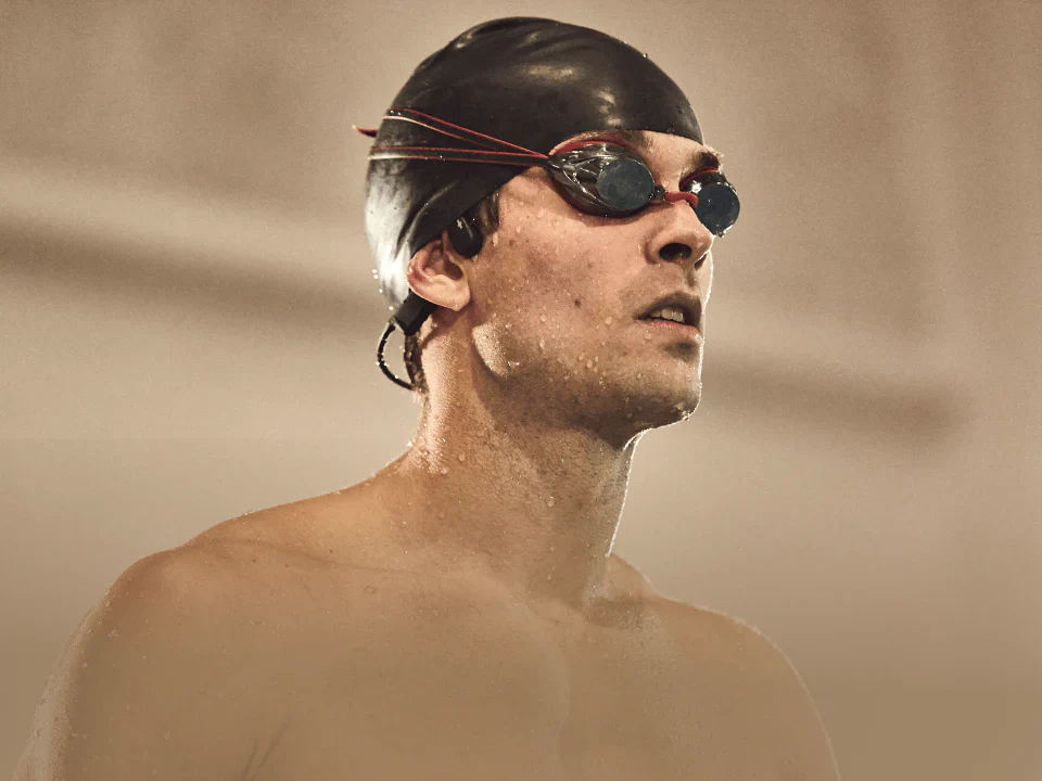 SHOKZ OpenSwim Waterproof Bone Conduction Swimming MP3 Player Headphones - Black - Image 10