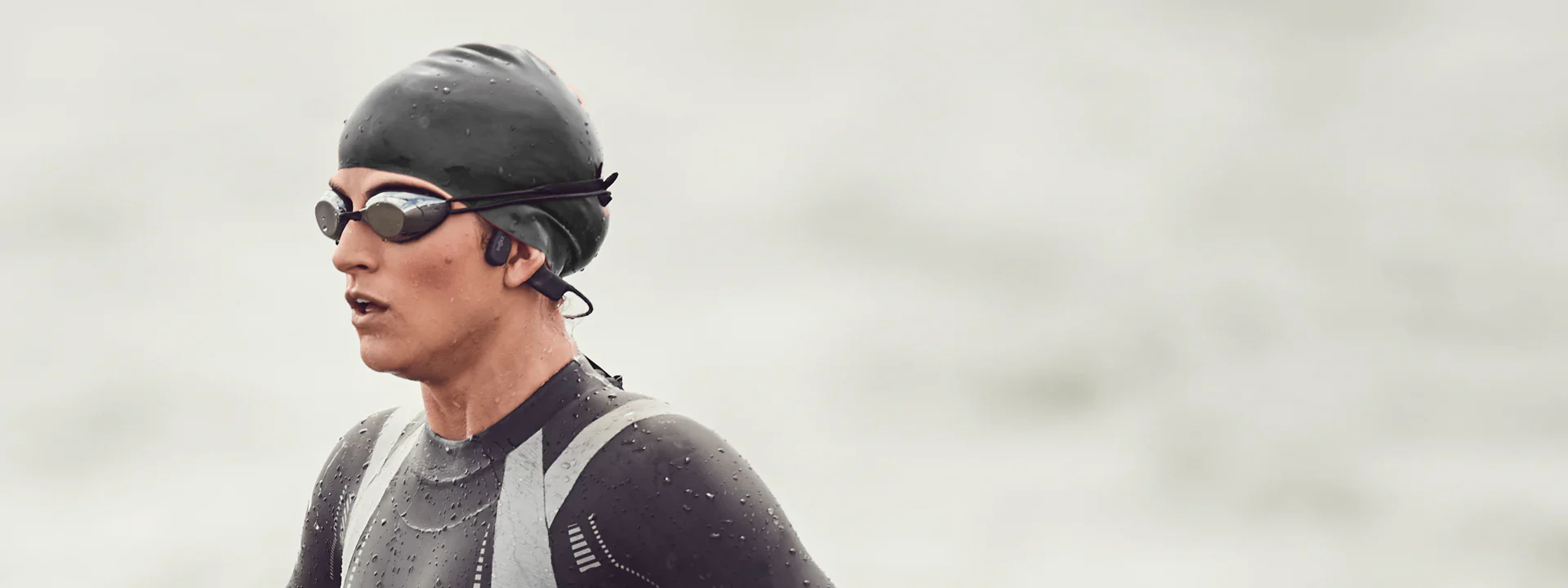 SHOKZ OpenSwim Waterproof Bone Conduction Swimming MP3 Player Headphones - Black - Image 11