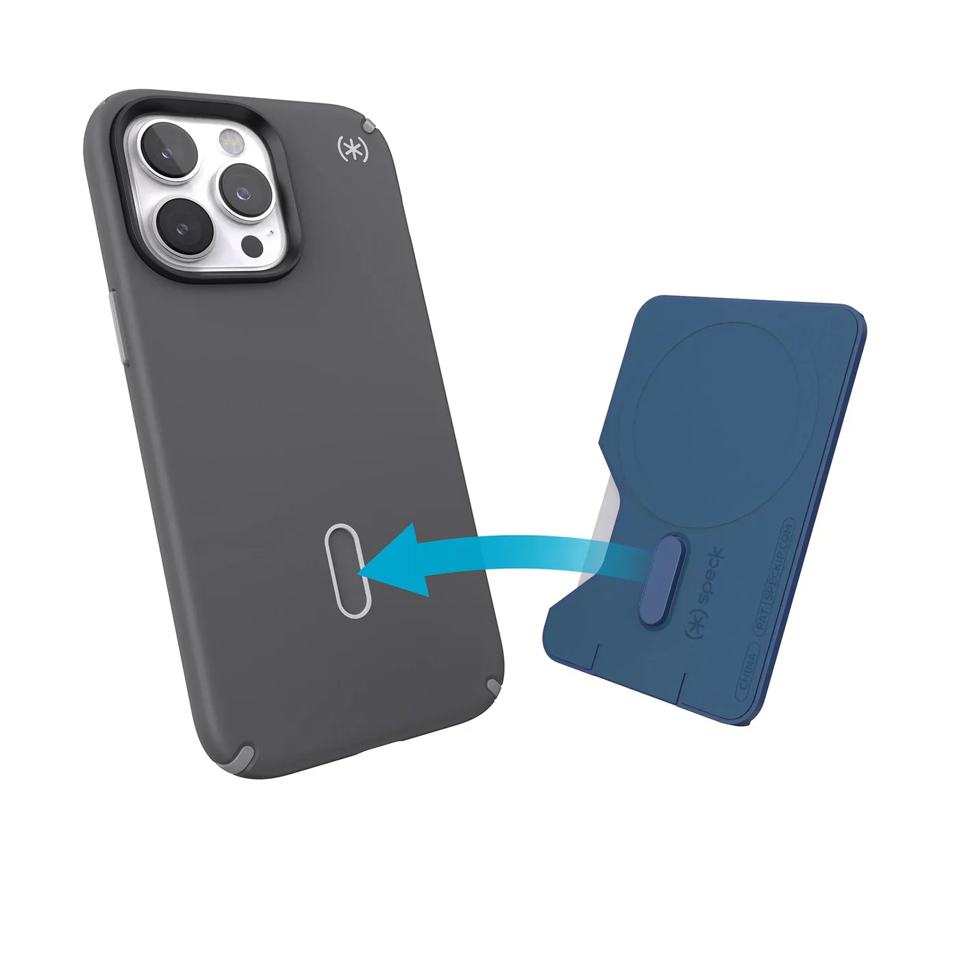 Speck Magnetic Wallet for MagSafe with ClickLock -  Coastal Blue - Image 2