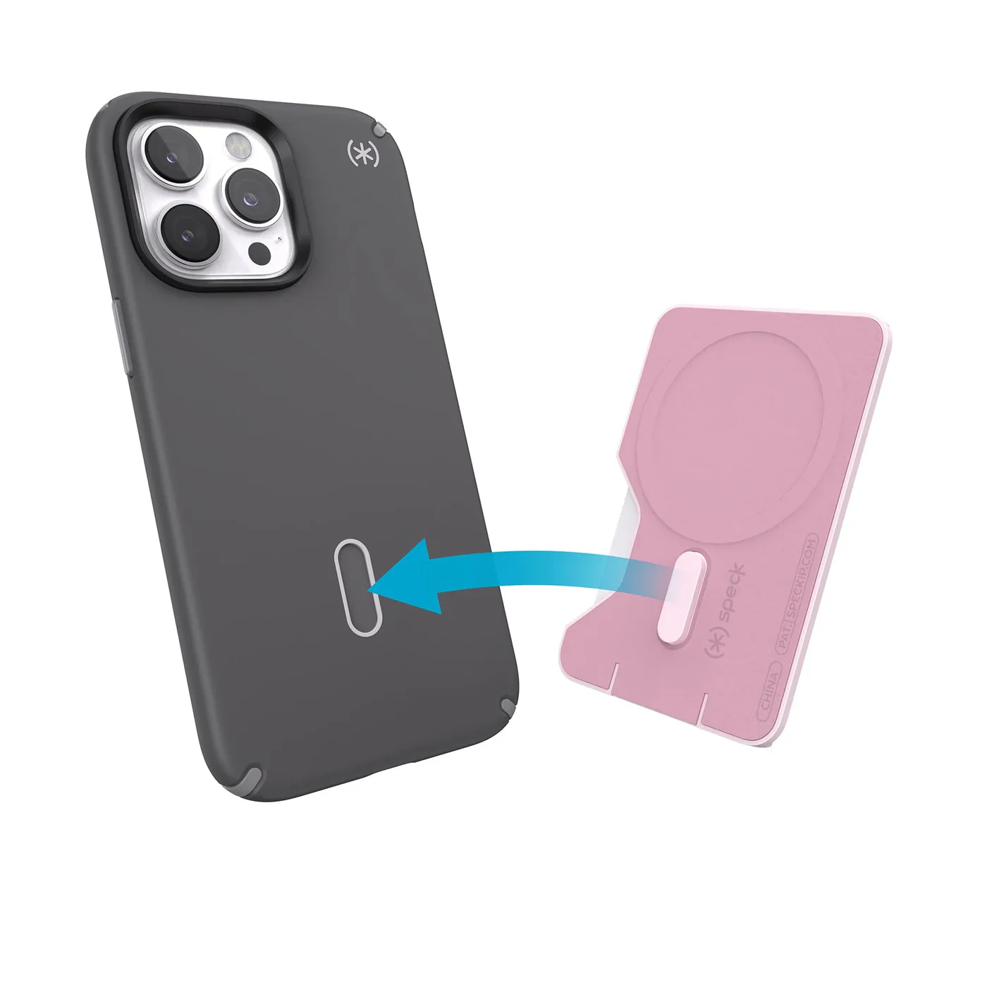 Speck Magnetic Wallet for MagSafe with ClickLock - Nimbus Pink - Image 2