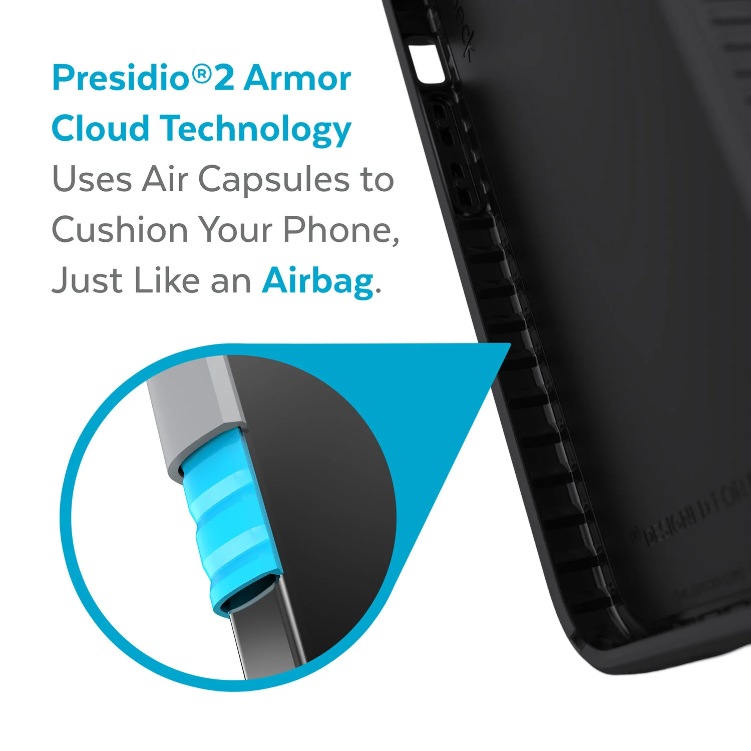 Speck Presidio 2 Grip & MagSafe Case iPhone 13 Pro Max 6.7 Black - Image 3