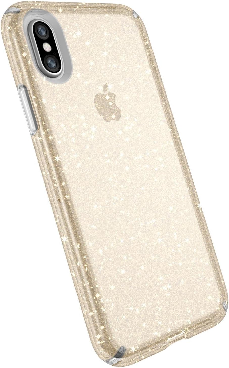 Speck Presidio Clear + Glitter Case For iPhone XS / X (BONUS Screen Protector!!) - Image 3