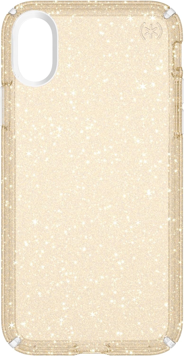 Speck Presidio Clear + Glitter Case For iPhone XS / X (BONUS Screen Protector!!) - Image 4