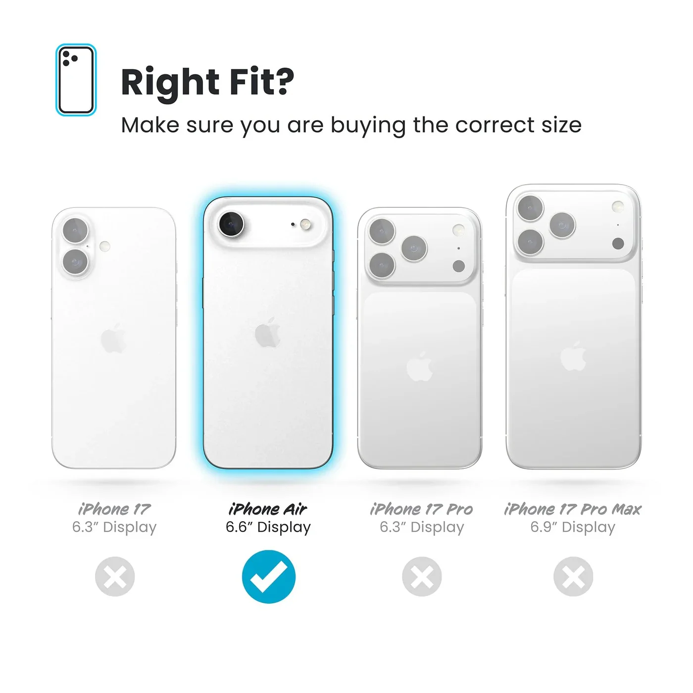 Speck Presidio Clear Grip with ClickLock - iPhone 17 Air - Clear / Silver - Image 8