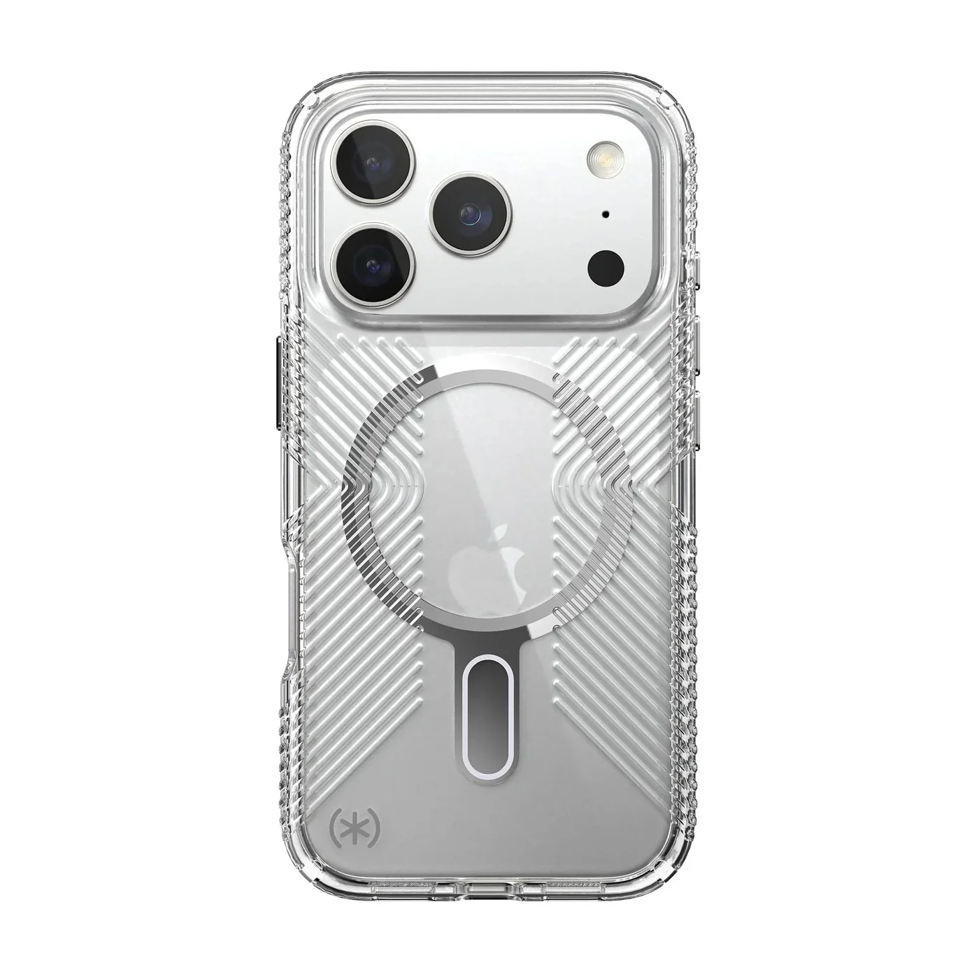 Speck Presidio Clear Grip with ClickLock - iPhone 17 Pro - Clear / Silver - Image 6