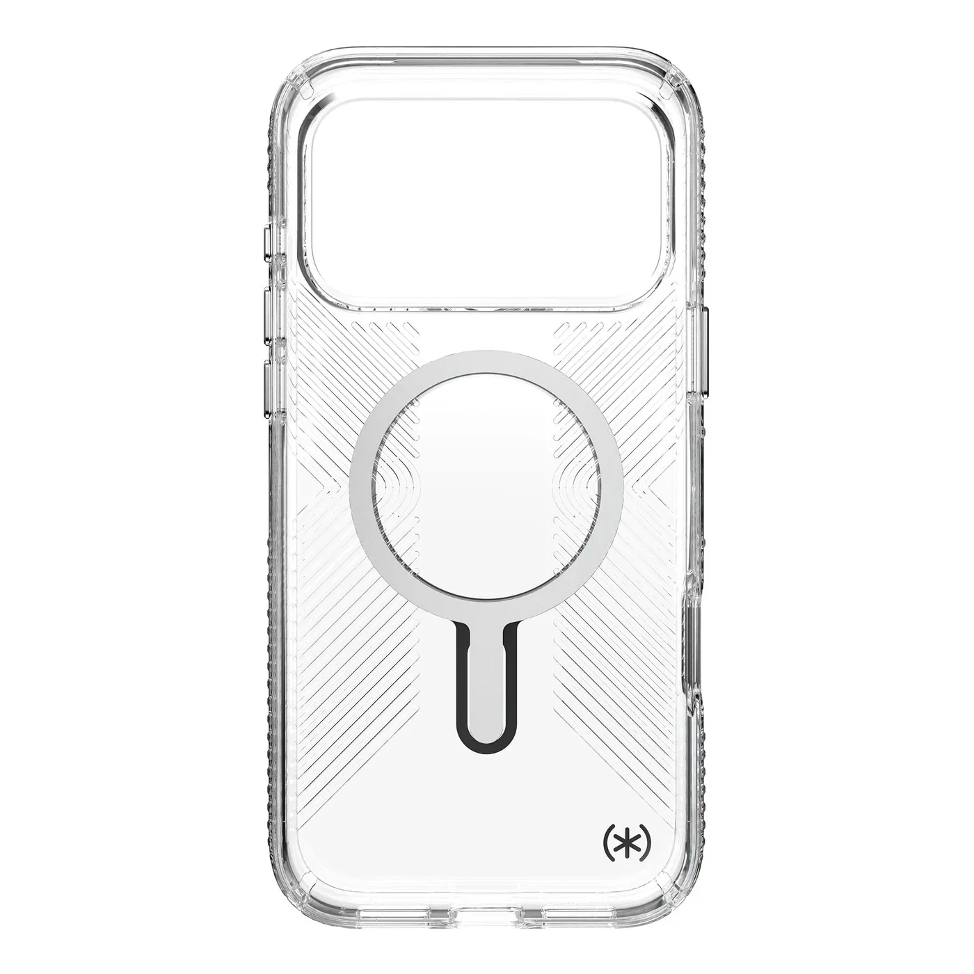 Speck Presidio Clear Grip with ClickLock - iPhone 17 Pro Max - Clear / Silver - Image 8