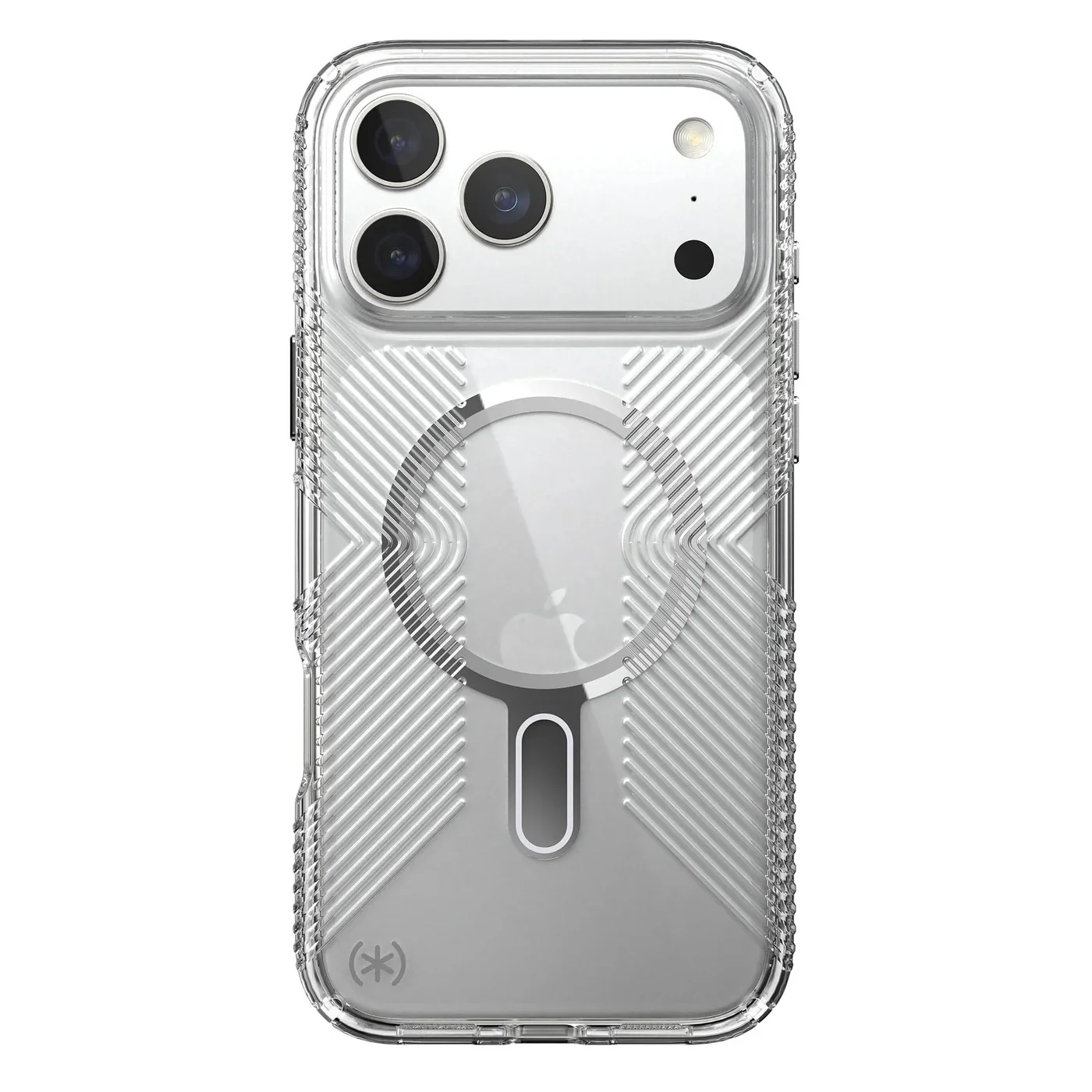 Speck Presidio Clear Grip with ClickLock - iPhone 17 Pro Max - Clear / Silver - Image 9