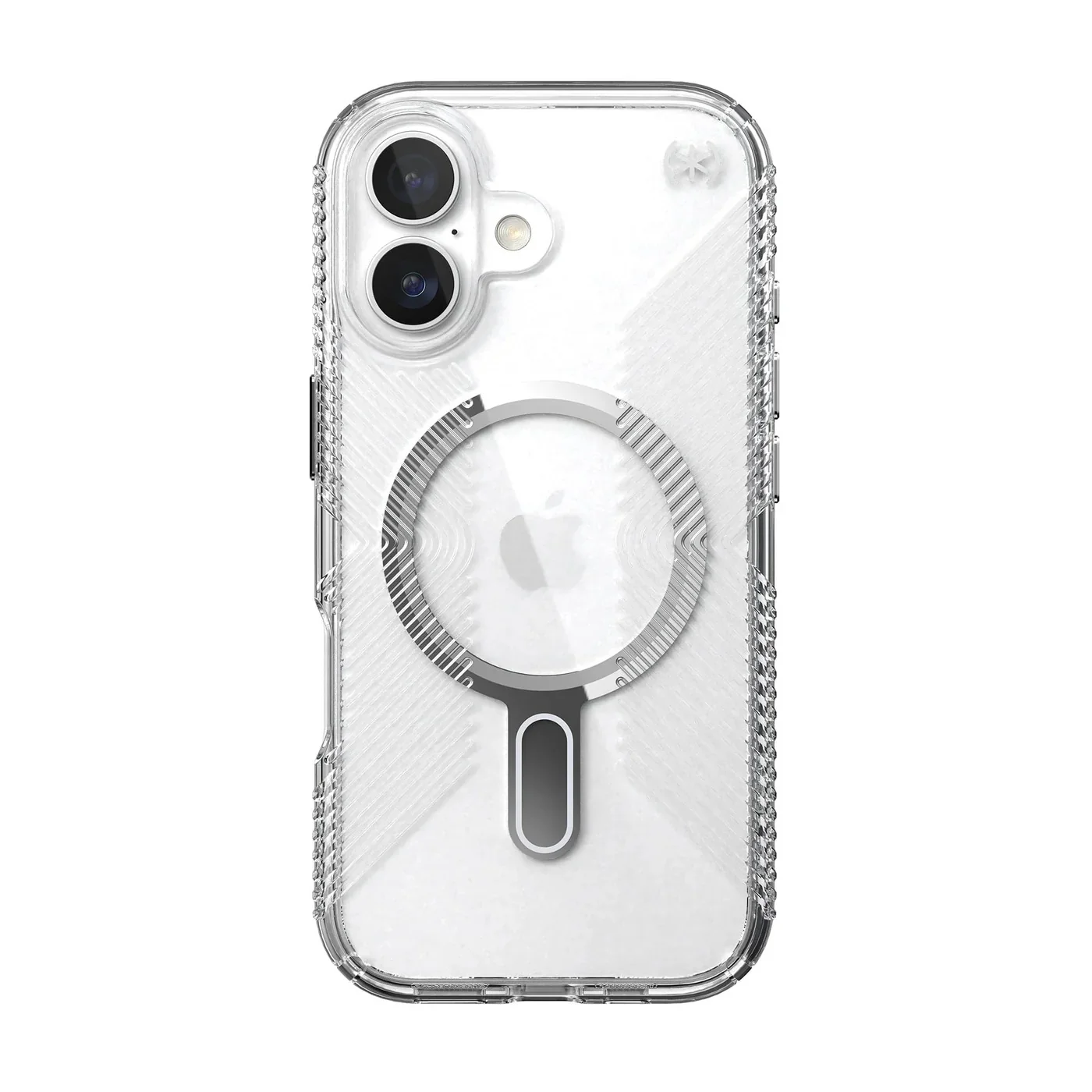 Speck Presidio Clear Grip with ClickLock - iPhone 17 Standard - Clear / Silver - Image 7