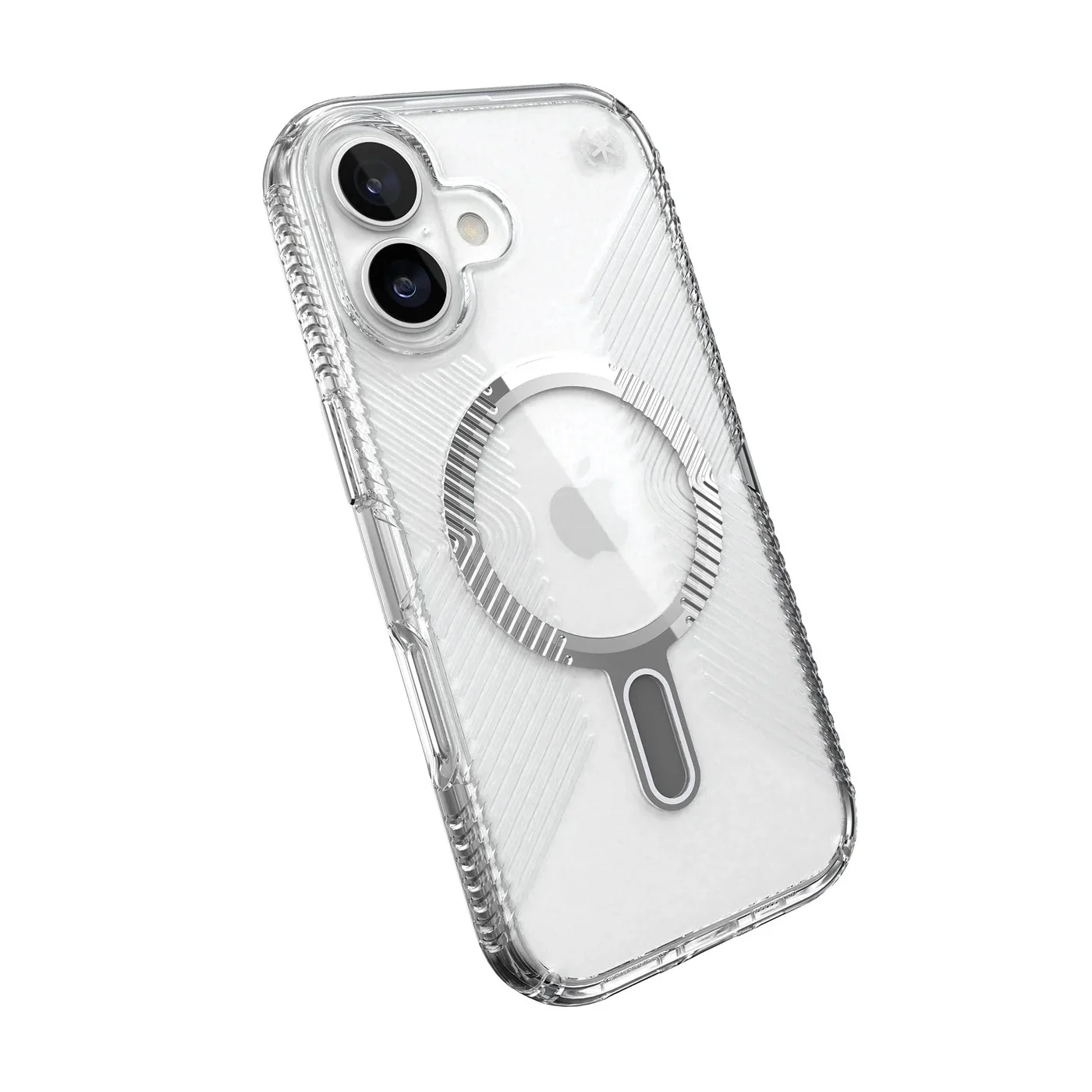 Speck Presidio Clear Grip with ClickLock - iPhone 17 Standard - Clear / Silver - Image 8
