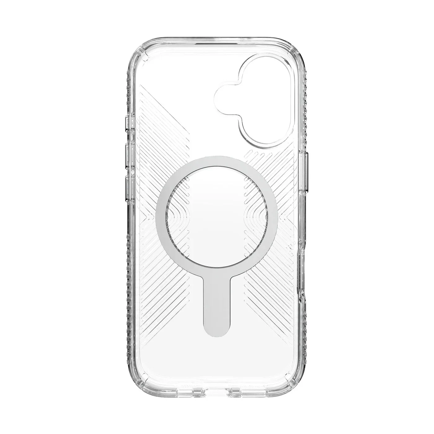 Speck Presidio Clear Grip with ClickLock - iPhone 17 Standard - Clear / Silver - Image 9