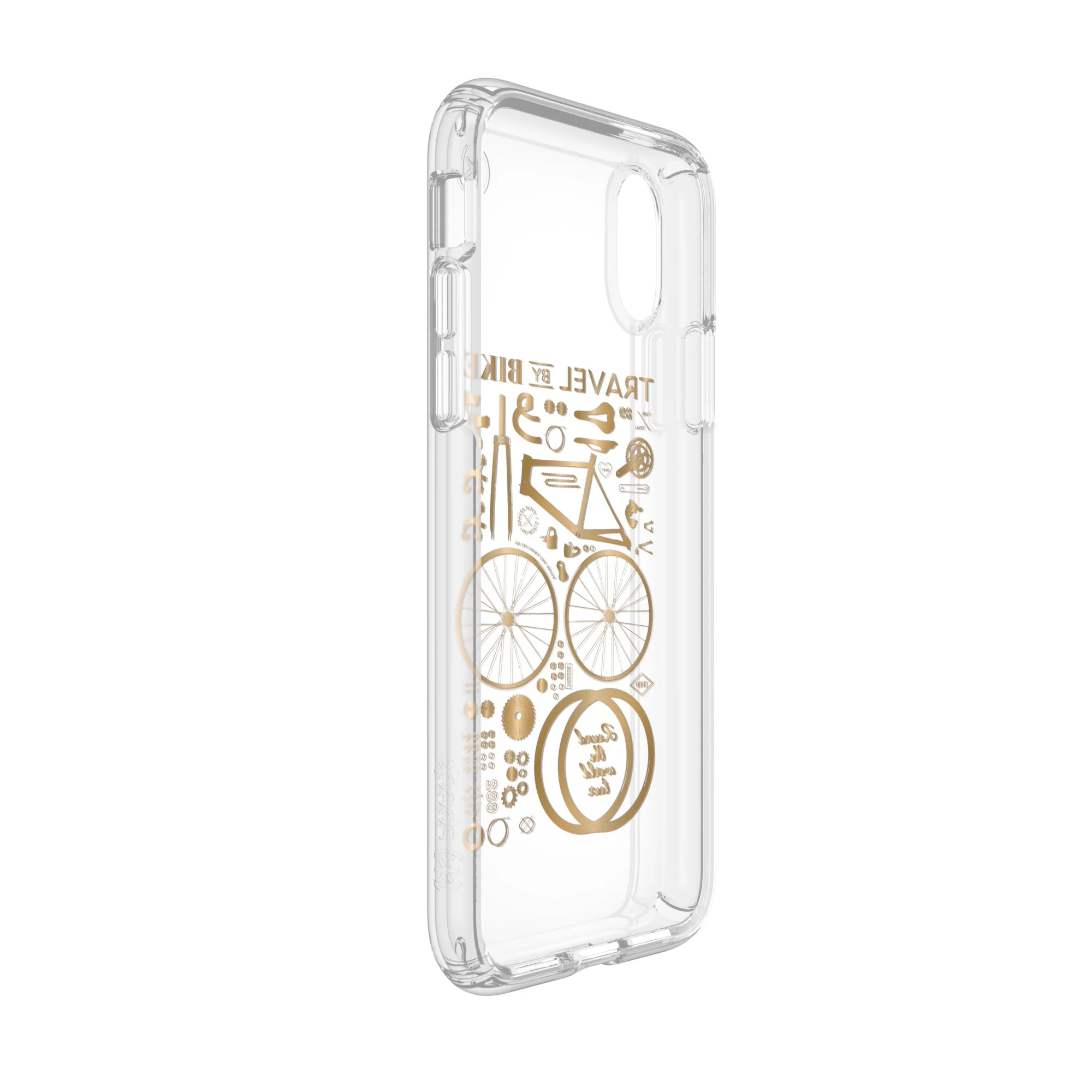 Speck Presidio Clear + Print Case For iPhone XS / X - CityBike (BONUS Screen Protector!!) - Image 4