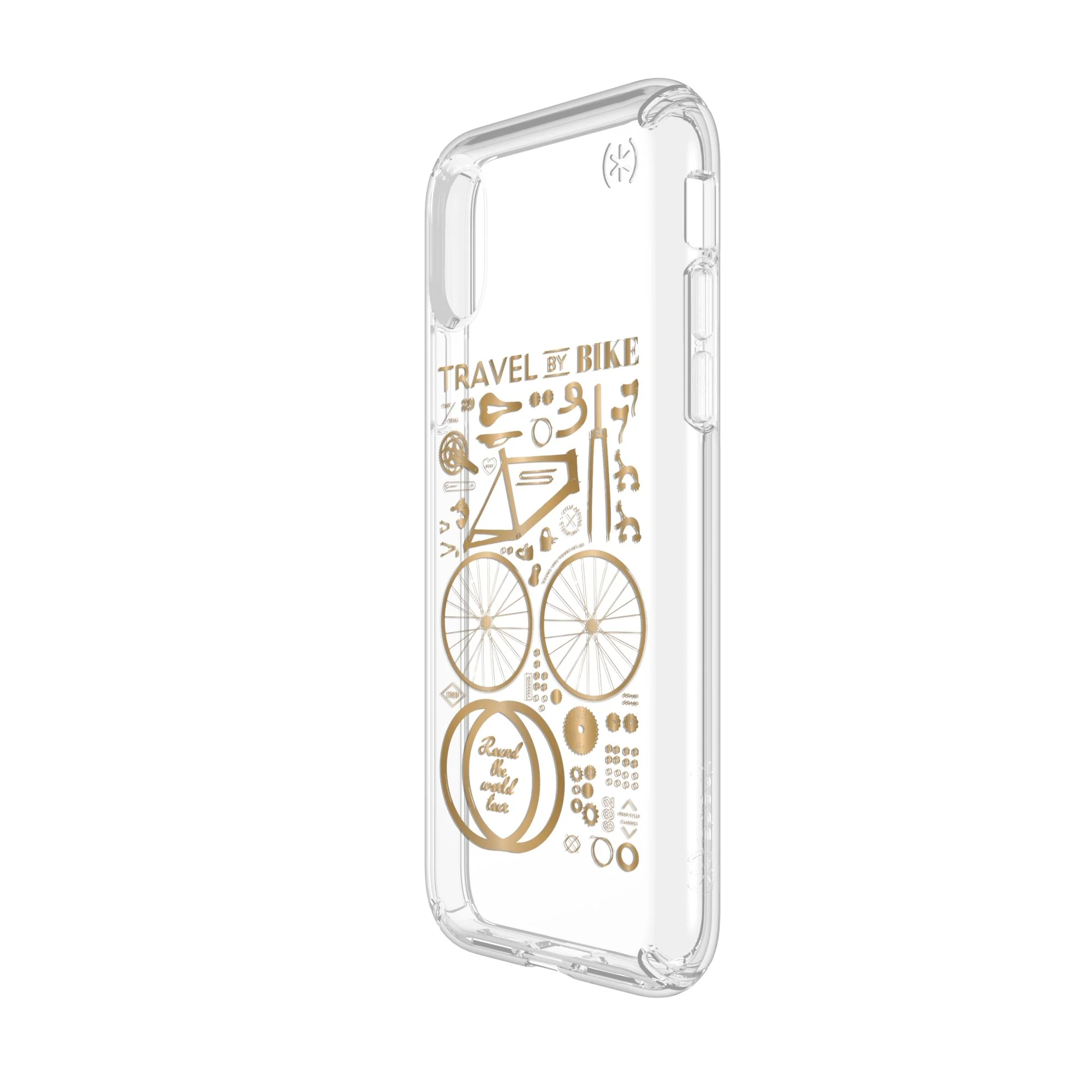 Speck Presidio Clear + Print Case For iPhone XS / X - CityBike (BONUS Screen Protector!!) - Image 6
