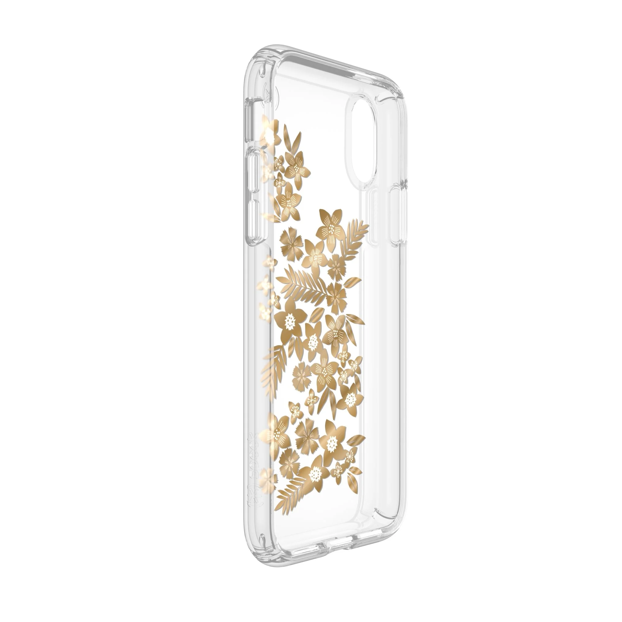 Speck Presidio Clear + Print Case For iPhone XS / X - Shimmer Floral (BONUS Screen Protector!!) - Image 4