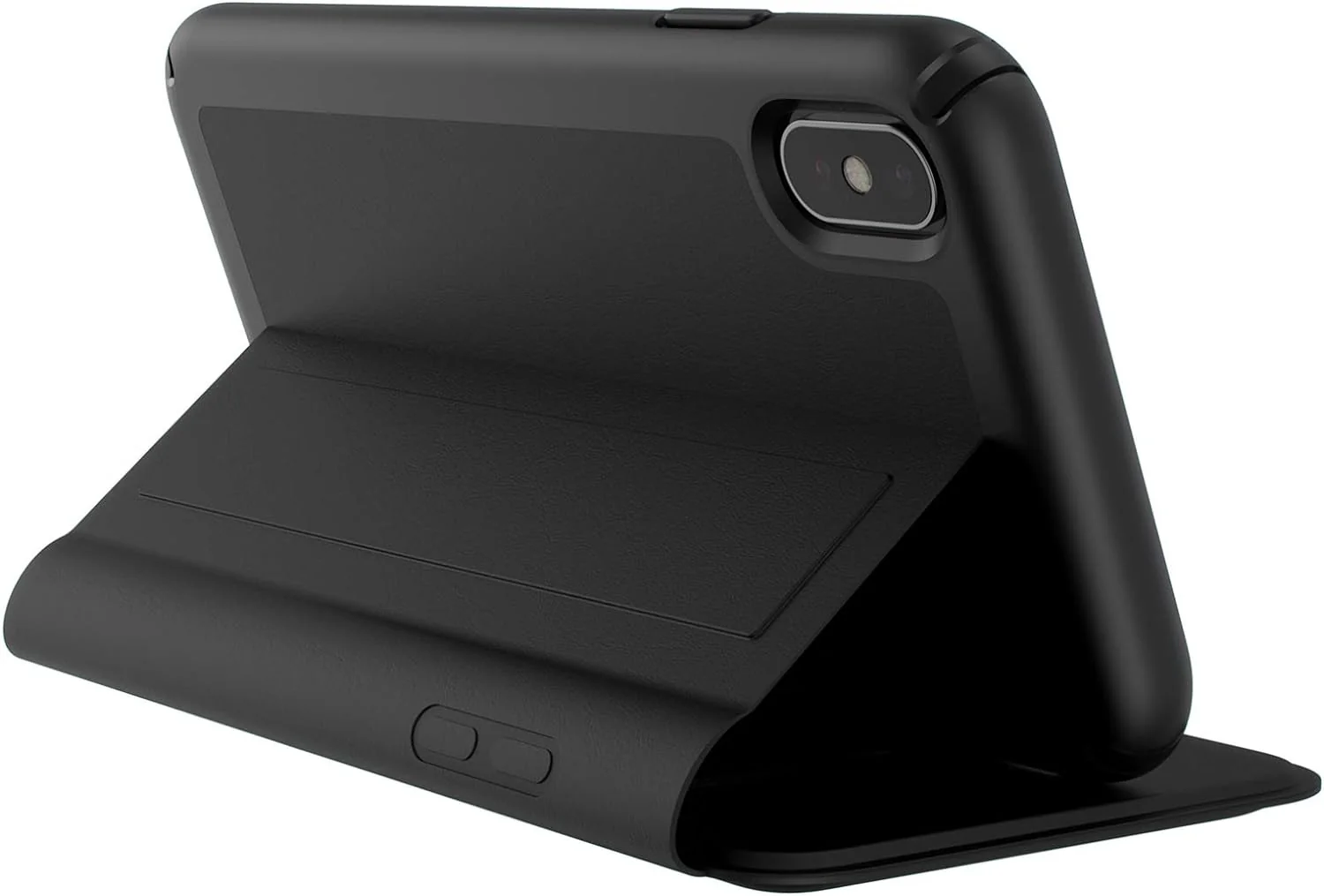 Speck Presidio Folio Leather for iPhone XS Max - Black - Image 4
