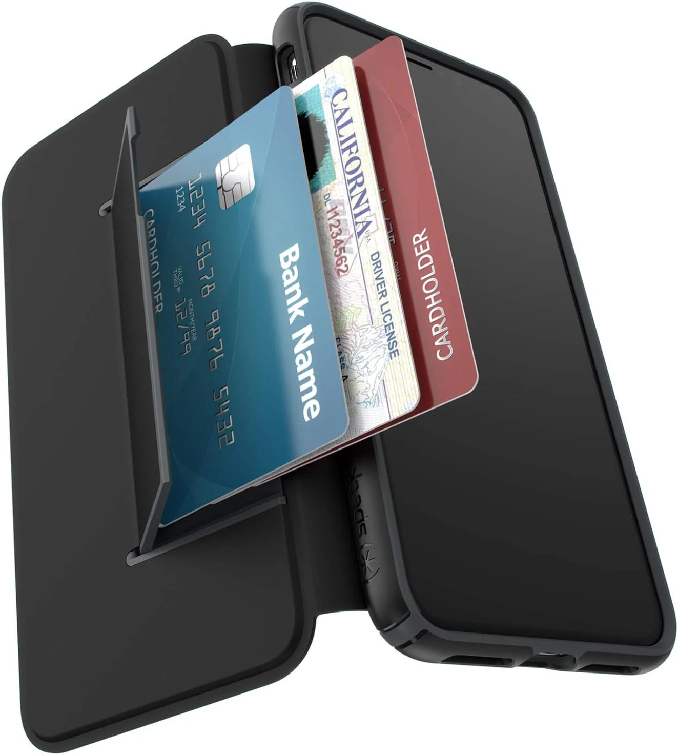 Speck Presidio Folio Wallet Case for iPhone Xs Max - Slate Grey - Image 4