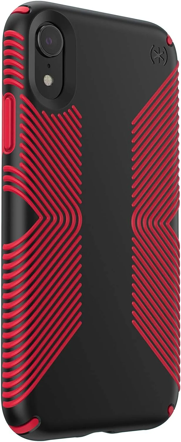 Speck Presidio Grip Case For iPhone X / XS - Black & Red (BONUS Screen Protector!!) - Image 5