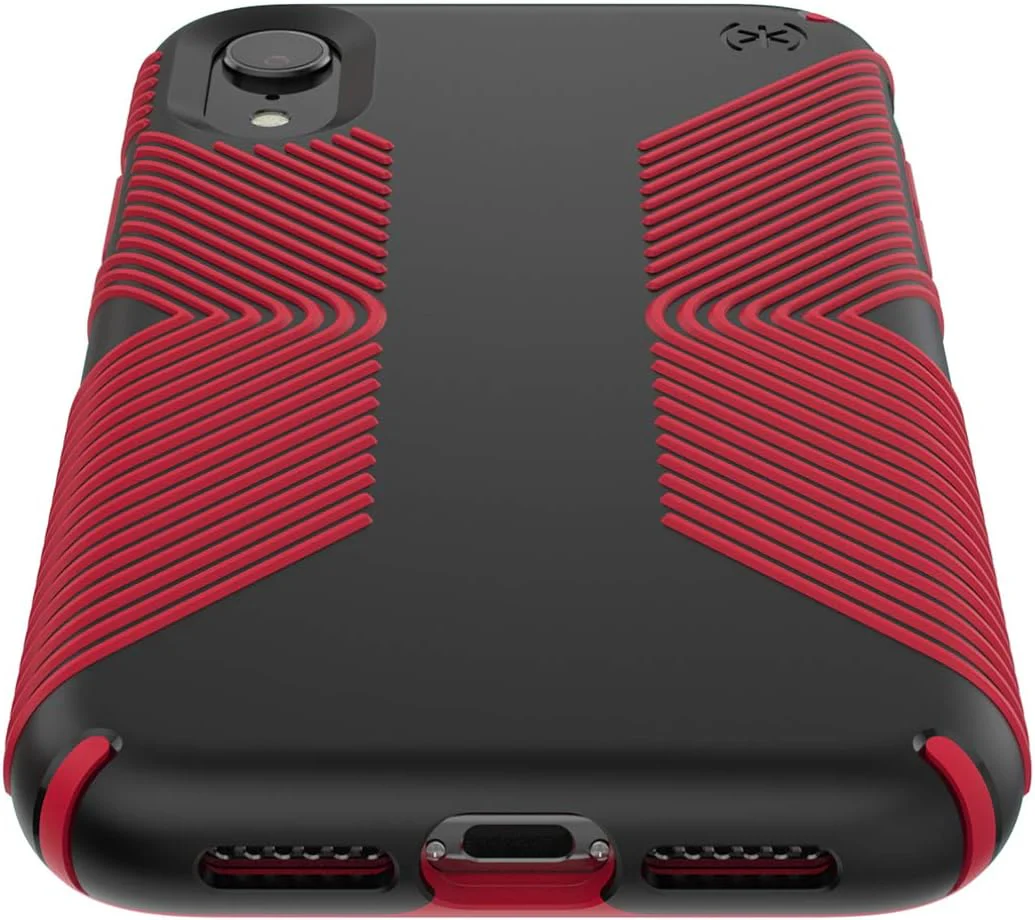 Speck Presidio Grip Case For iPhone X / XS - Black & Red (BONUS Screen Protector!!) - Image 6