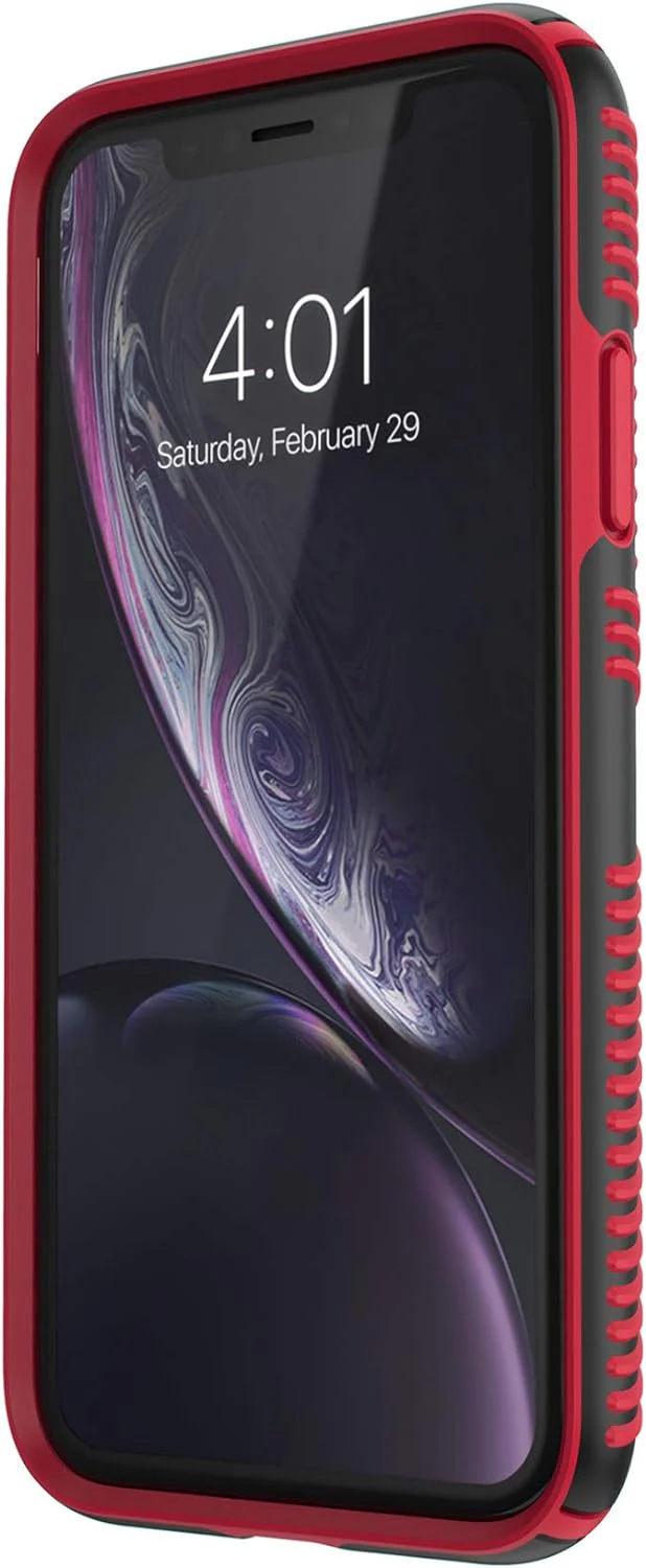 Speck Presidio Grip Case For iPhone X / XS - Black & Red (BONUS Screen Protector!!) - Image 8