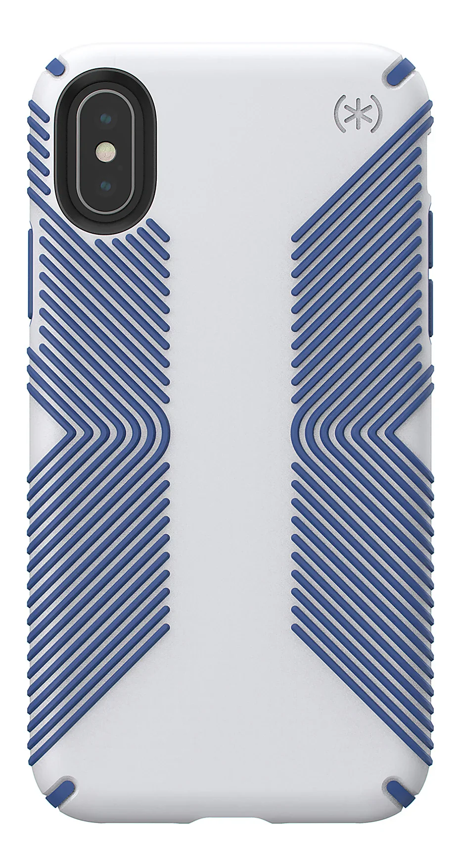 Speck Presidio Grip  Case For iPhone X / XS - Grey/Blue (BONUS Screen Protector!!) - Image 4