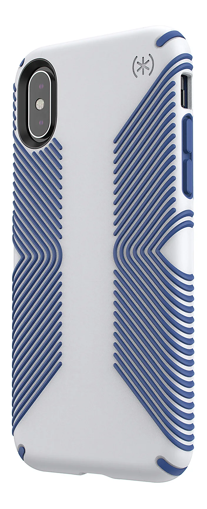 Speck Presidio Grip  Case For iPhone X / XS - Grey/Blue (BONUS Screen Protector!!) - Image 5