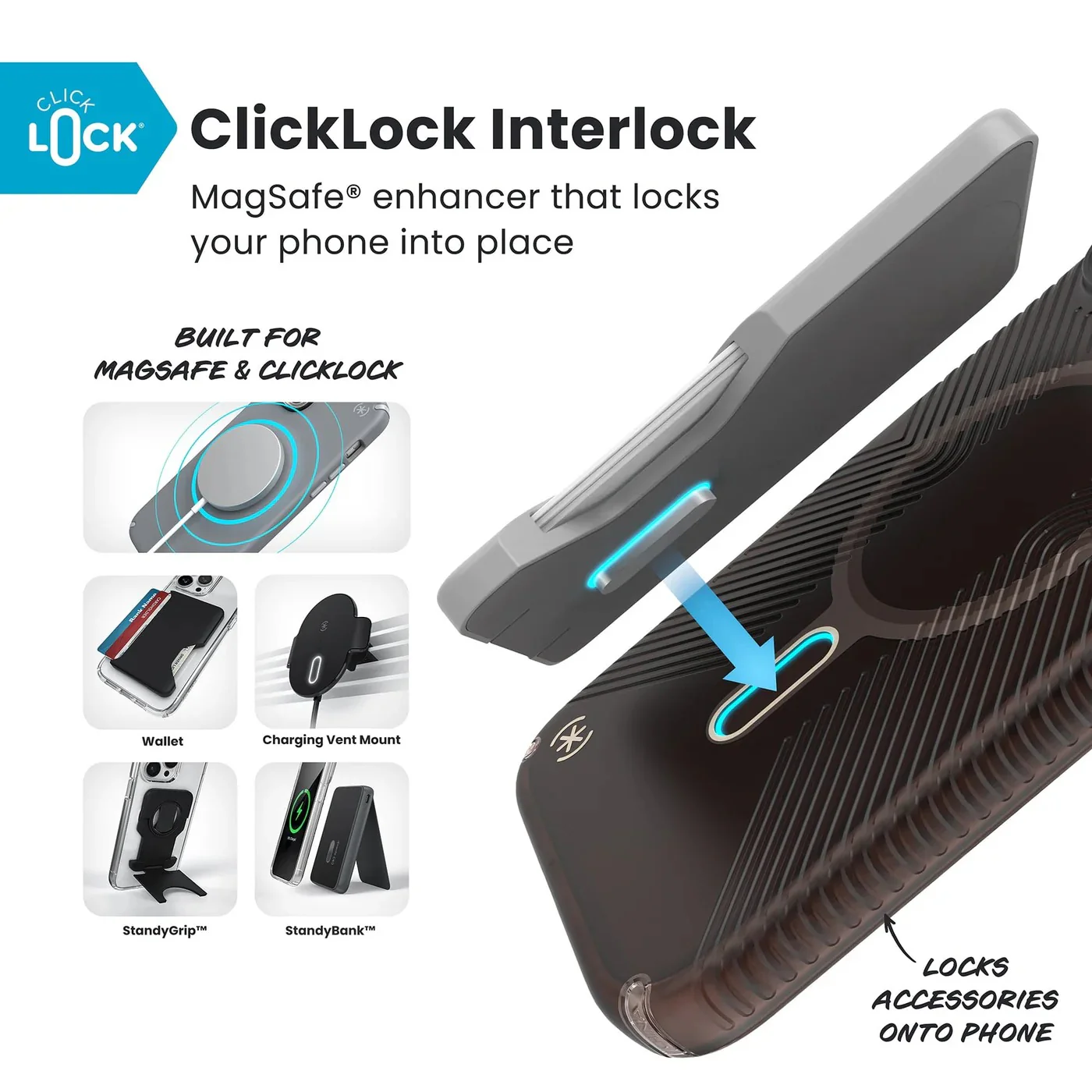 Speck Presidio Lux Grip with ClickLock - iPhone 17 Pro Max - Shade Orange - Image 5