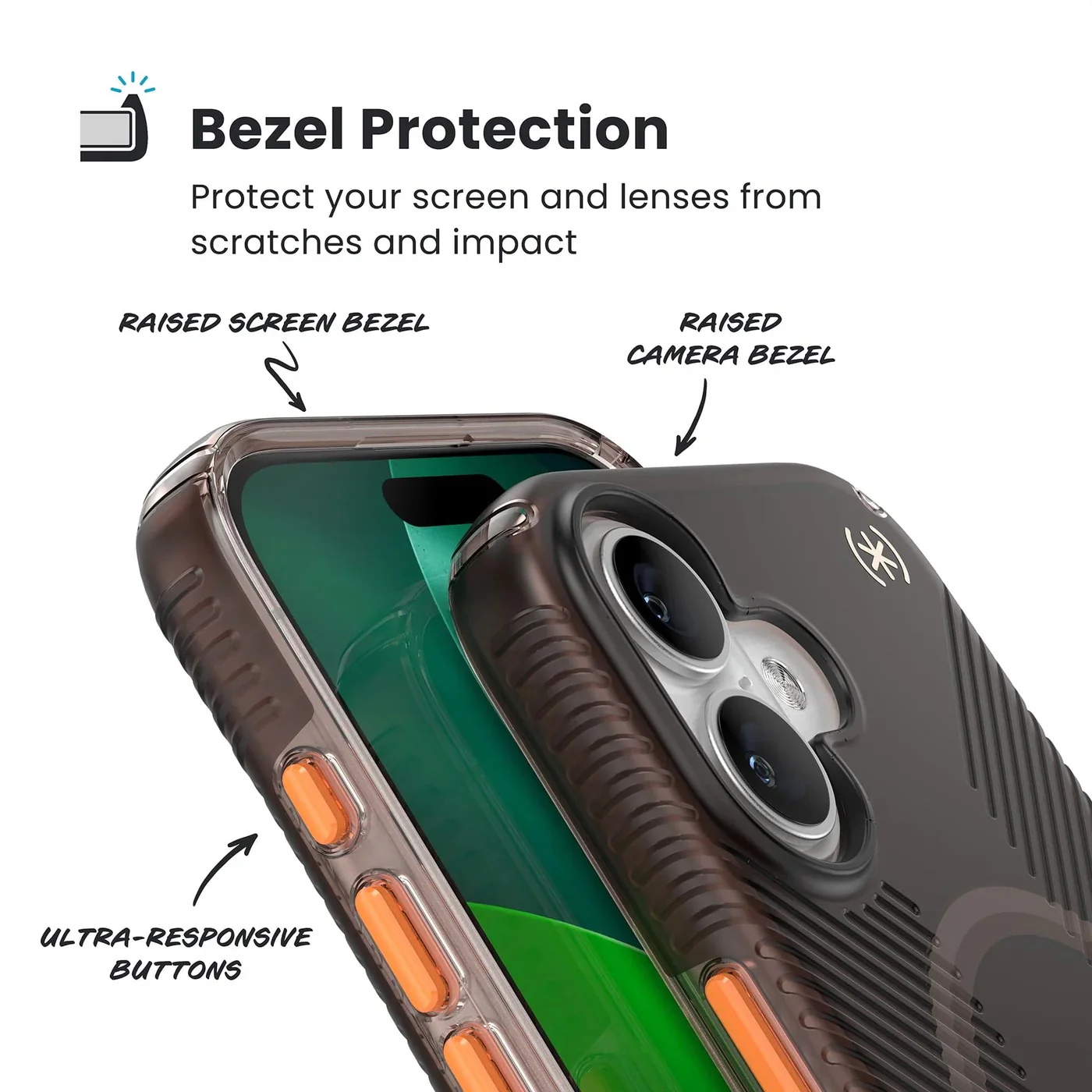 Speck Presidio Lux Grip with ClickLock - iPhone 17 Standard - Shade Orange - Image 4