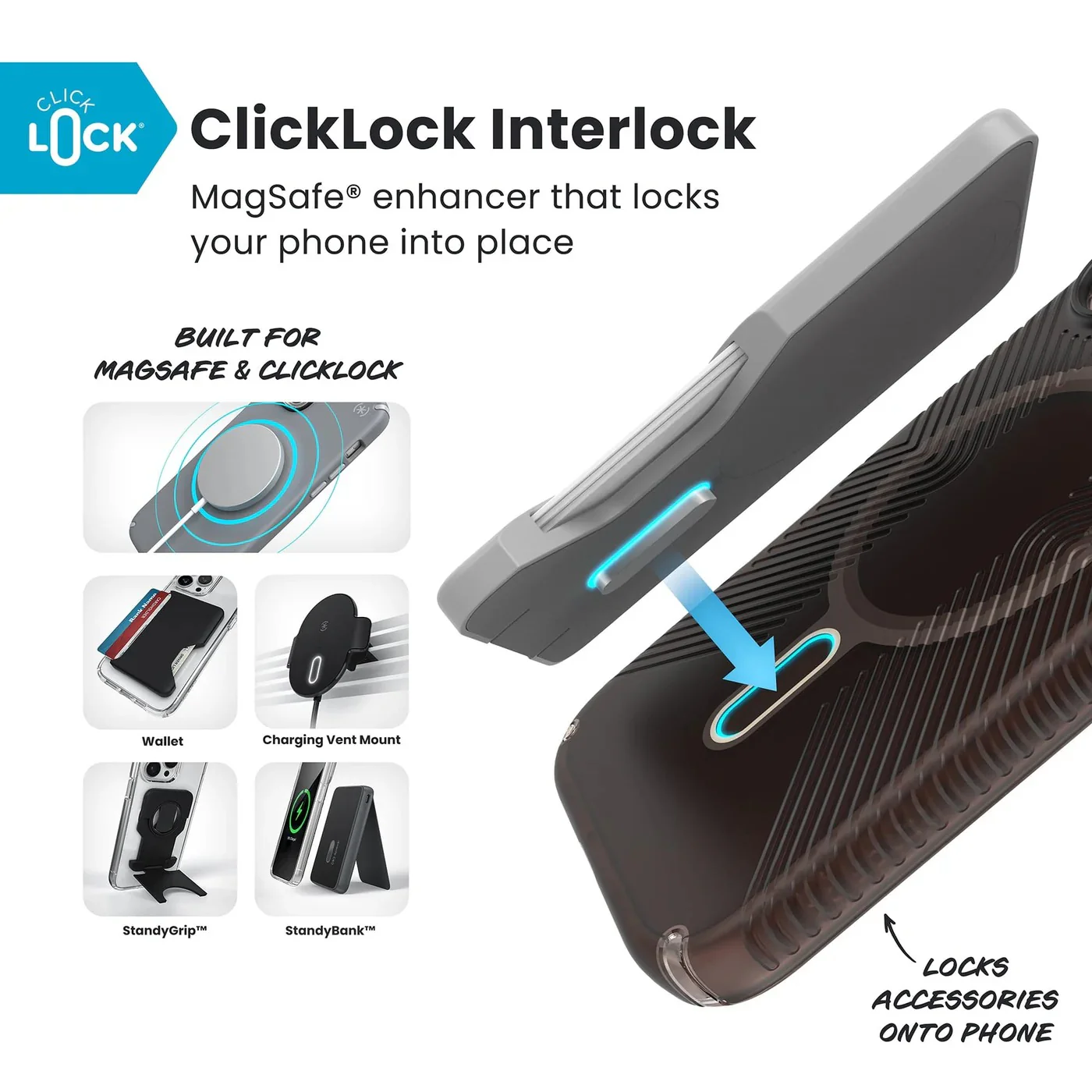 Speck Presidio Lux Grip with ClickLock - iPhone 17 Standard - Shade Orange - Image 7
