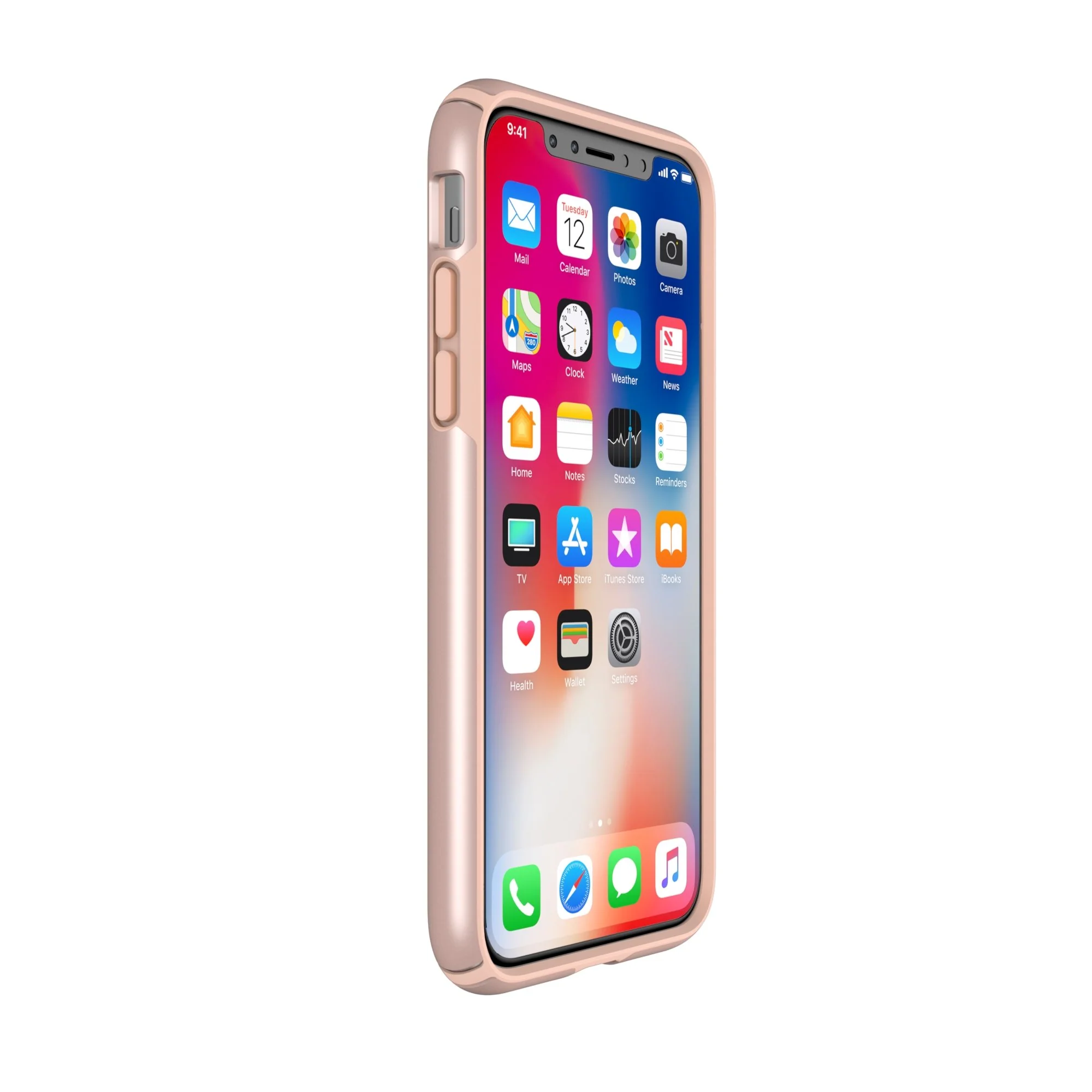 Speck Presidio Metallic IMPACTIUM Case For iPhone XS / X - Rose Gold (BONUS Screen Protector!!) - Image 10