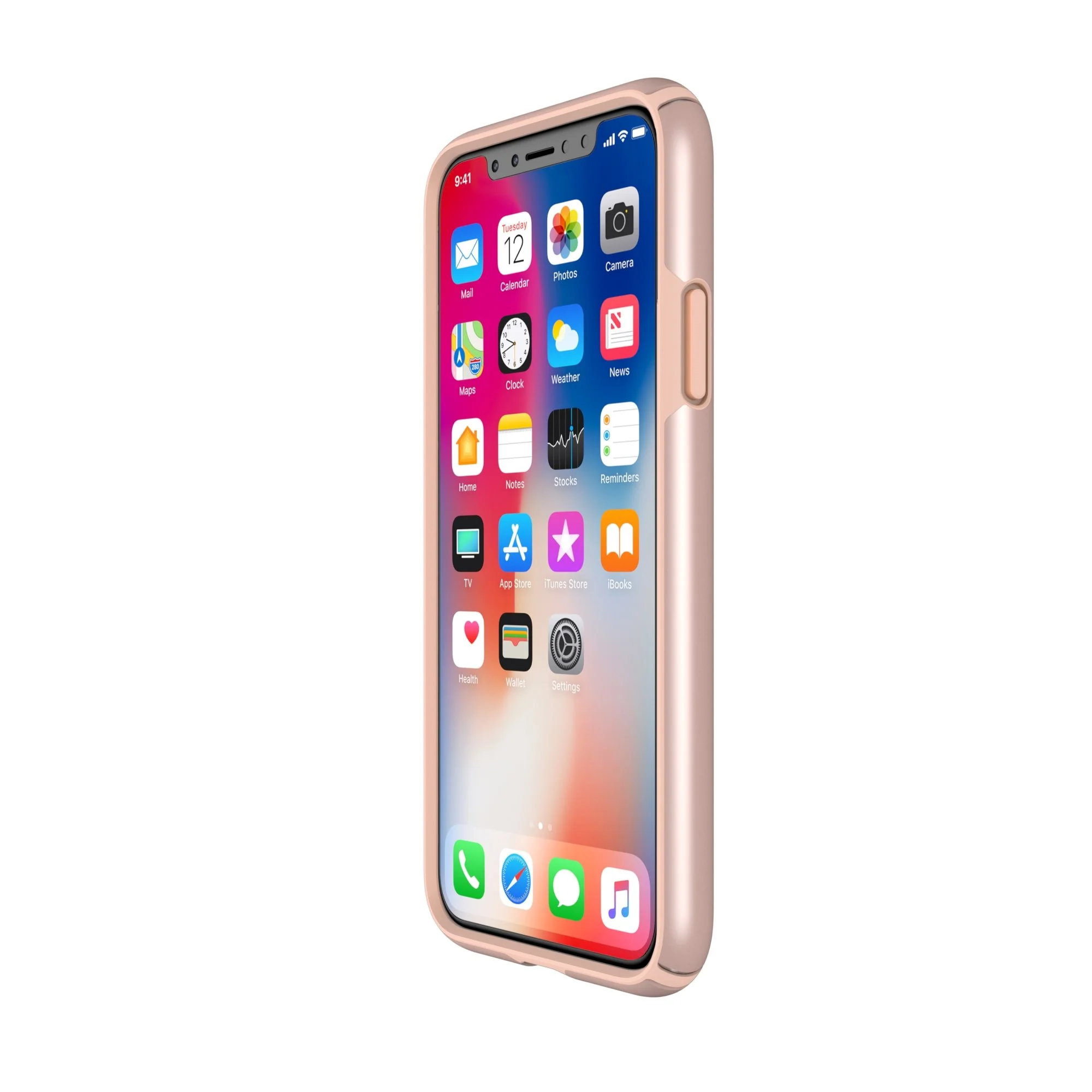 Speck Presidio Metallic IMPACTIUM Case For iPhone XS / X - Rose Gold (BONUS Screen Protector!!) - Image 11