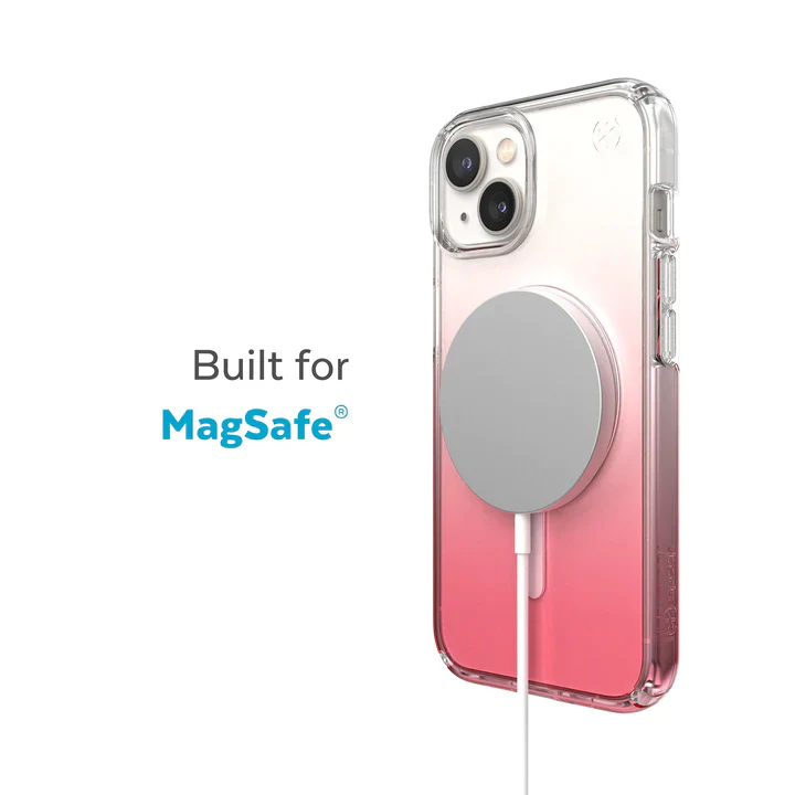 Speck Presidio Ombre Perfect Clear MagSafe Case iPhone 14 Plus 6.7 Rose - Image 5