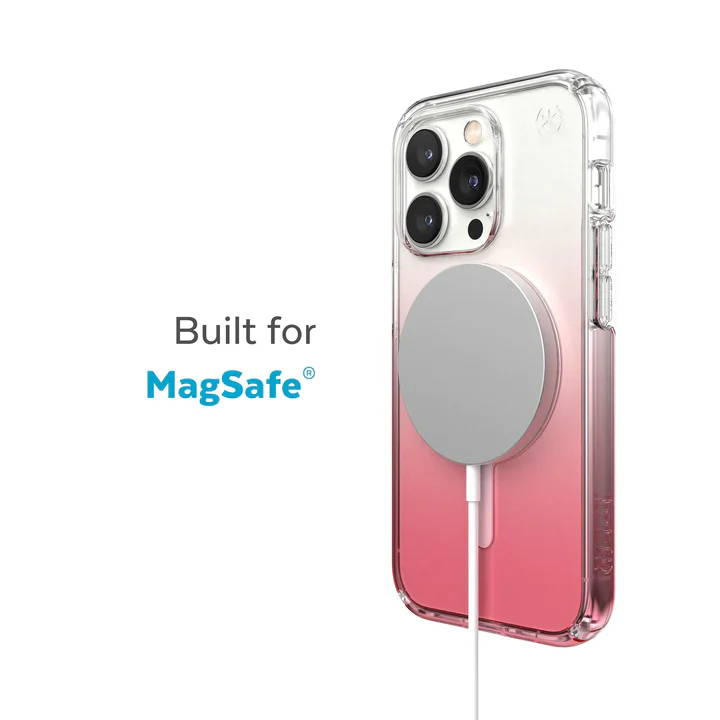 Speck Presidio Ombre Perfect Clear MagSafe Case iPhone 14 Pro 6.1 Rose - Image 6