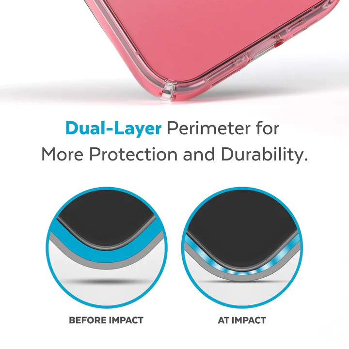 Speck Presidio Ombre Perfect Clear MagSafe Case iPhone 14 Pro 6.1 Rose - Image 8