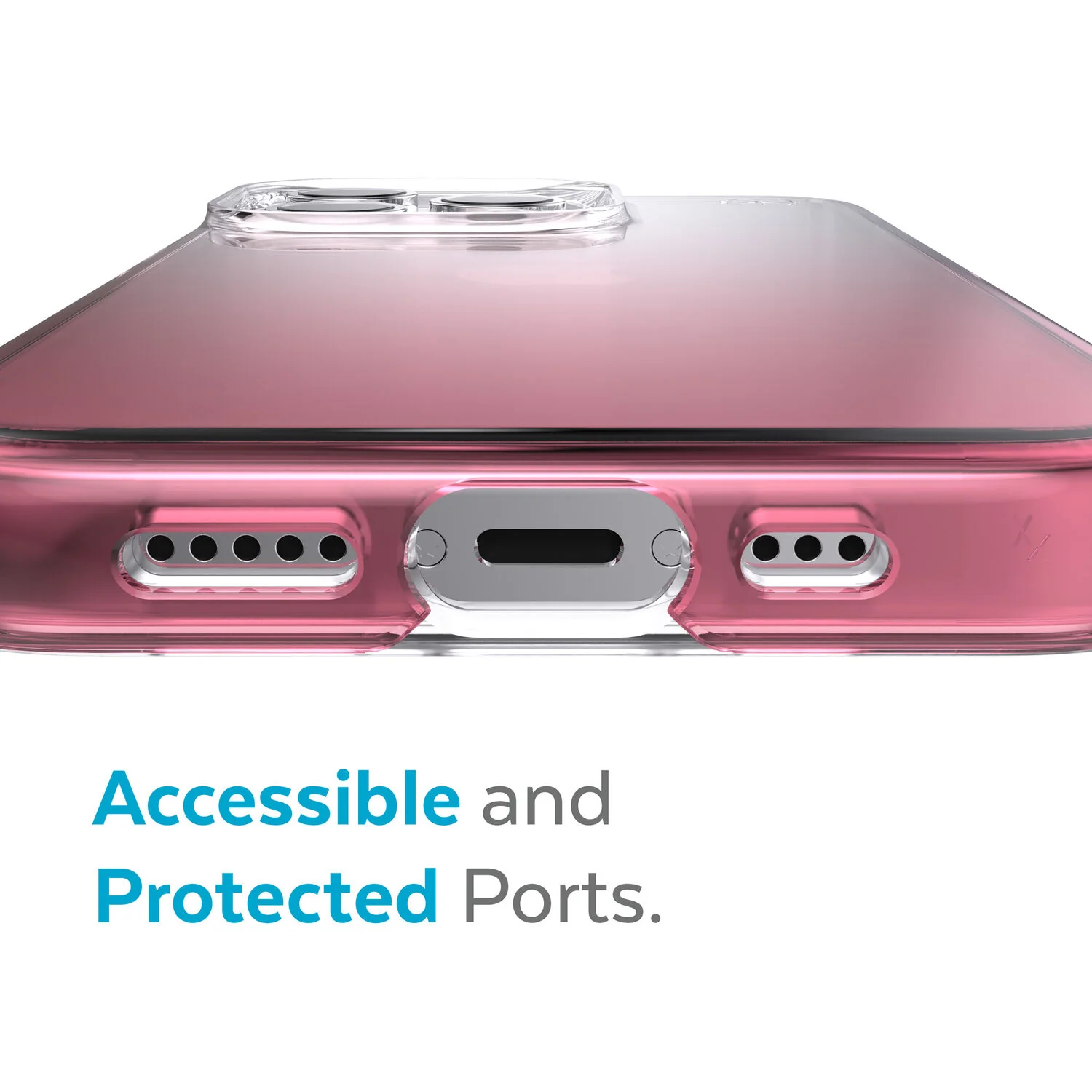 Speck Presidio Ombre Perfect Clear Case iPhone 13 Pro Max 6.7 Vintage Rose - Image 9