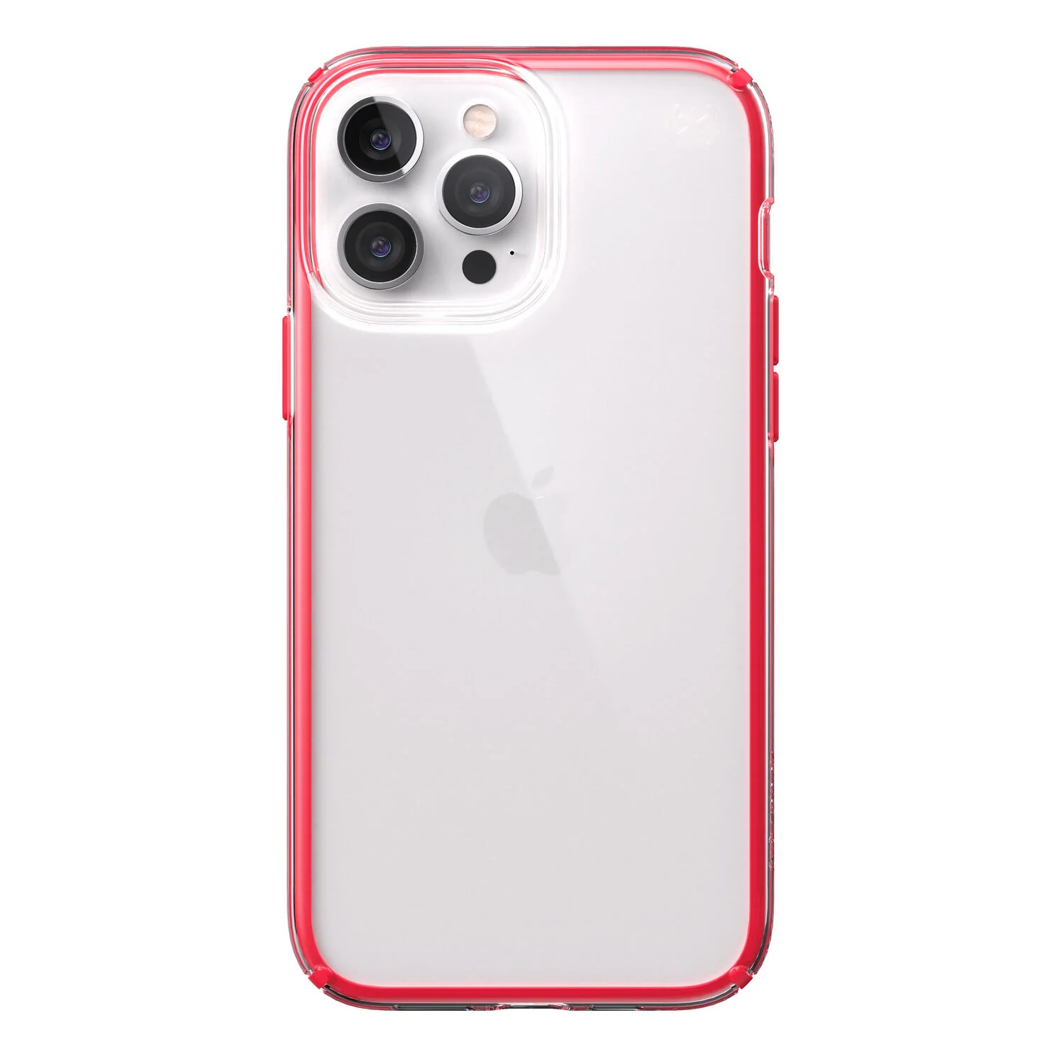 Speck Presidio Perfect Clear Impact Geometry Case iPhone 13 Standard 6.1 Red - Image 4